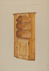 Credenza ad angolo, c. 1938