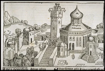 Templum Salomonie dalla Cronaca del mondo di Schedel, ca 1493