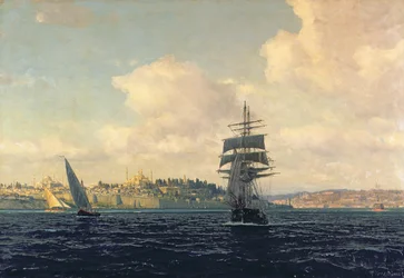 Una vista di Costantinopoli