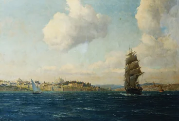 Una vista di Costantinopoli