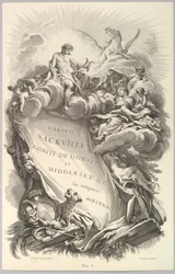 Frontespizio per il Tombeau di Charles Sackville, conte di Dorset
