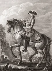 Re Luigi XV di Francia, ritratto equestre