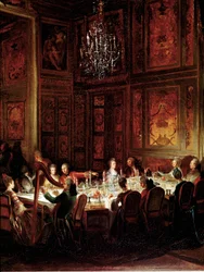 Cena del Principe Louis Francois de Conti, Palazzo del Tempio (dettaglio)