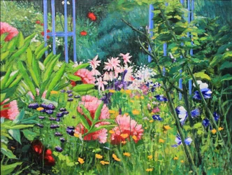 Angolo di giardino, 2017 (olio su tela)