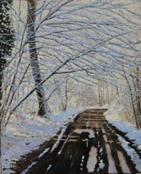 Neve a olio Buthier, 2018 (olio su tela)