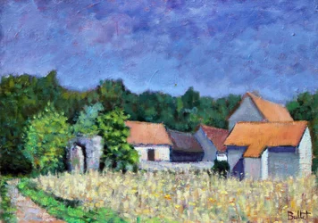 Village sous le Soleil, 2003 (olio su tavola)