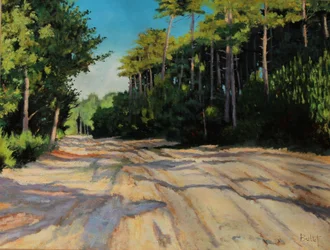 chemin de gironde (pittura a olio)