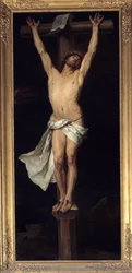 Cristo sulla croce con iscrizione INRI