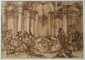 Un salotto letterario nel XVIII secolo