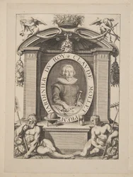 Claude Mollet, primo giardiniere del re, da Theatre des Plans et Jardinages, pub. 1652