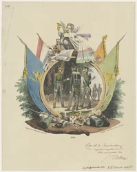 Medaglione con Cacciatori Volontari dell