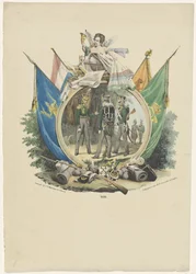 Medaglione con Cacciatori Volontari dell