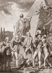 Michel Picquenot (1747-1814). Allegorie della Filosofia e del Patriotismo, vincitori sul demone dei pregiudizi