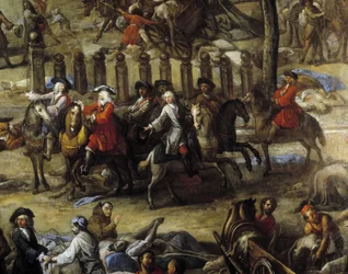 Vista del Cours (da Marsiglia) durante la peste del 1720