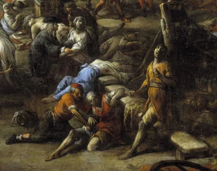 Veduta del Cours (di Marsiglia) durante la peste del 1720