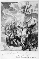 Fetonte colpito dal fulmine di Giove, 1655