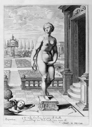 Pigmalione è innamorato di una statua che ha fatto, 1655