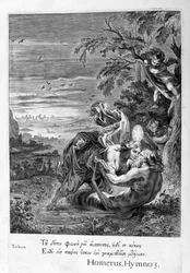 Tithonus, amante di Eos, trasformato in cavalletta, 1655