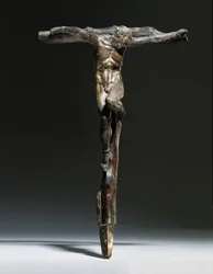 Gruppo della crocifissione di Cristo, il Buon Ladrone e il Cattivo Ladrone