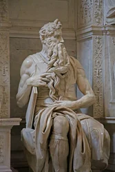 (dettaglio) Mosè dalla tomba di Giulio II, 1515