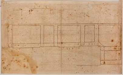 Pianta del piano per la facciata di San Lorenzo