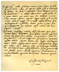 Lettera di Michelangelo Buonarroti a suo padre, giugno 1508