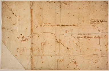 Profili delle modanature per la porta della Biblioteca Laurenziana