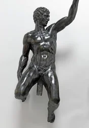 Baccanti nude che cavalcano pantere