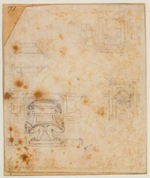 Studi di monumenti tombali per la Sagrestia Nuova