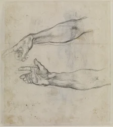 Studi di un braccio teso per l