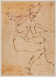 Studio per una figura seduta