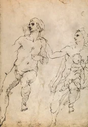 Studio di alcune figure nude