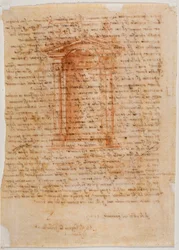 Tabernacolo con nicchia, lettera di Michelangelo a Piero Gondi