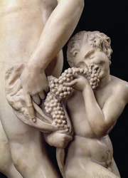 L’ebbrezza di Bacco, dettaglio del satiro, 1496-97, dettaglio di 52672