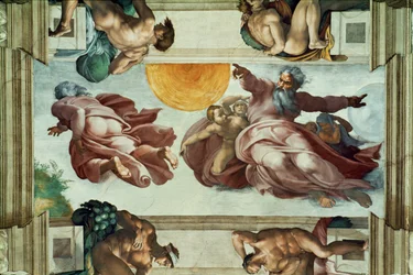 Cappella Sistina; affreschi del soffitto dopo il restauro (affresco)