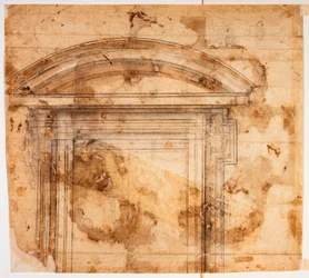 Schizzi di finestre per San Giovanni dei Fiorentini