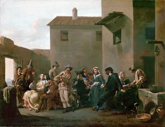 Ballo alla Trattoria... (olio su tela)