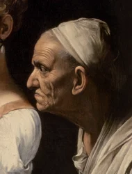 (dettaglio) di servitore da Giuditta e Oloferne, 1599