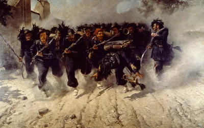 Carica dei Bersaglieri a Porta Pia, di Michele Cammarano (1835-1920), olio su tela, 290x472 cm