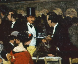 Piazza San Marco, di Michele Cammarano, dettaglio, 1869