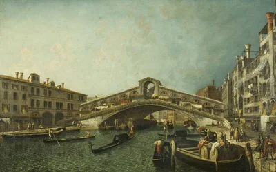Il Ponte di Rialto, Venezia, c.1740