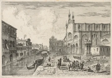 Vedute di Venezia: Campo S. S. Giovanni e Paolo, 1741