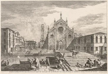 Vedute di Venezia: Campo dei Frari, 1741