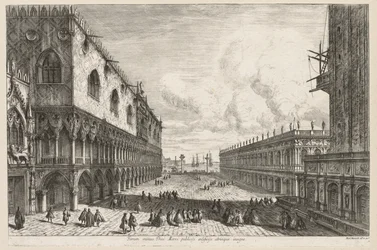 Vedute di Venezia: La Piazzetta, 1741