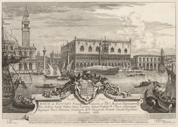 Vedute di Venezia: La Piazzetta e il Palazzo Ducale, 1741