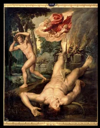 La morte di Abele (olio su tela)