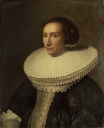 Ritratto di una signora con un colletto, 1638