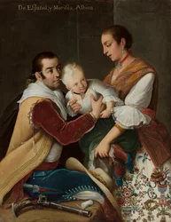 Ragazza albina da Spagnolo e Morisca