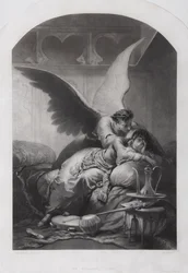 Tamara e Demone. Illustrazione al poema Il Demone di Mikhail Lermontov, c. 1880