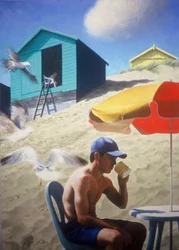Giornata presso le capanne della spiaggia